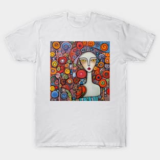 Woman with flowers T-Shirt